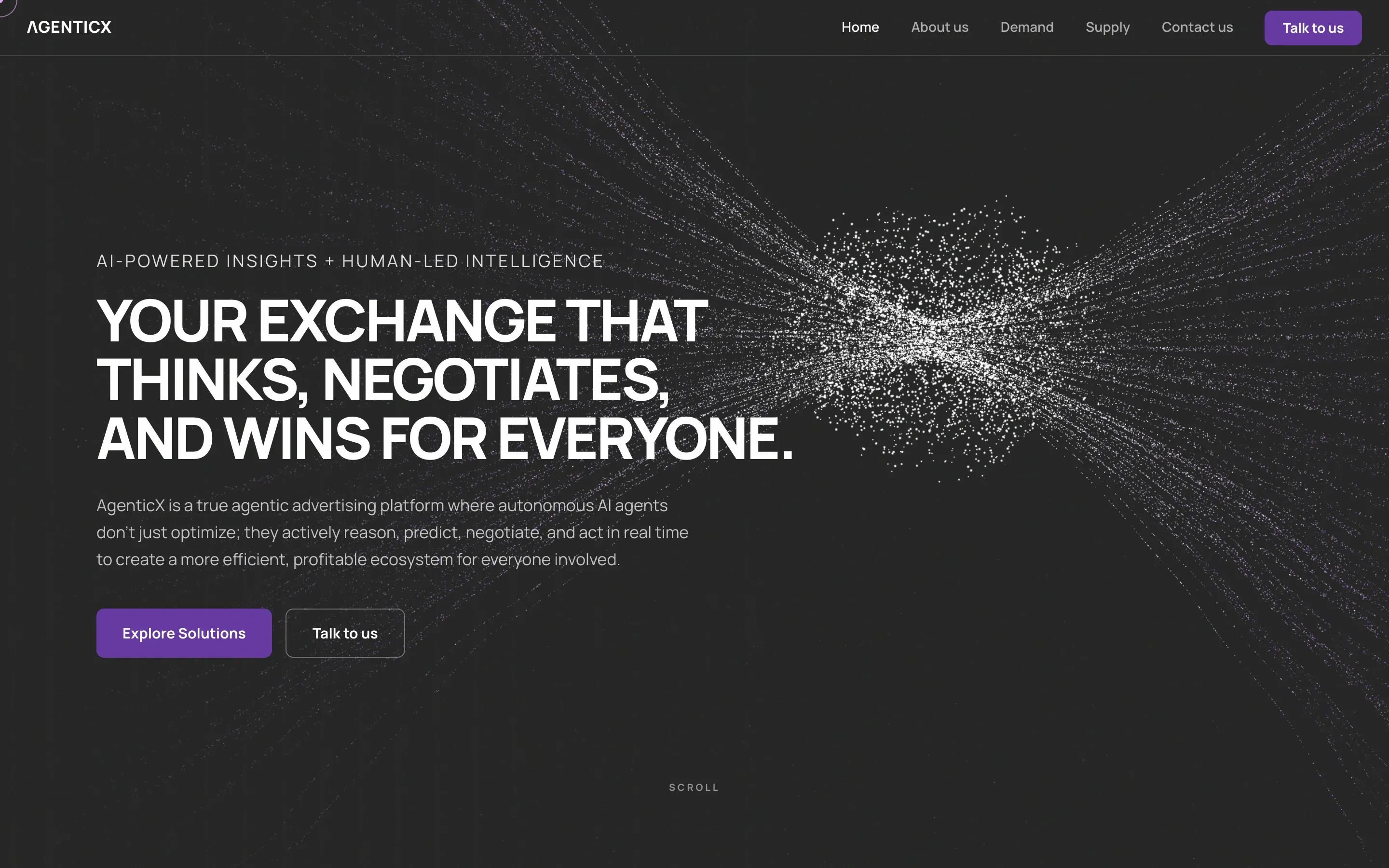 AgenticX browser screen 1
