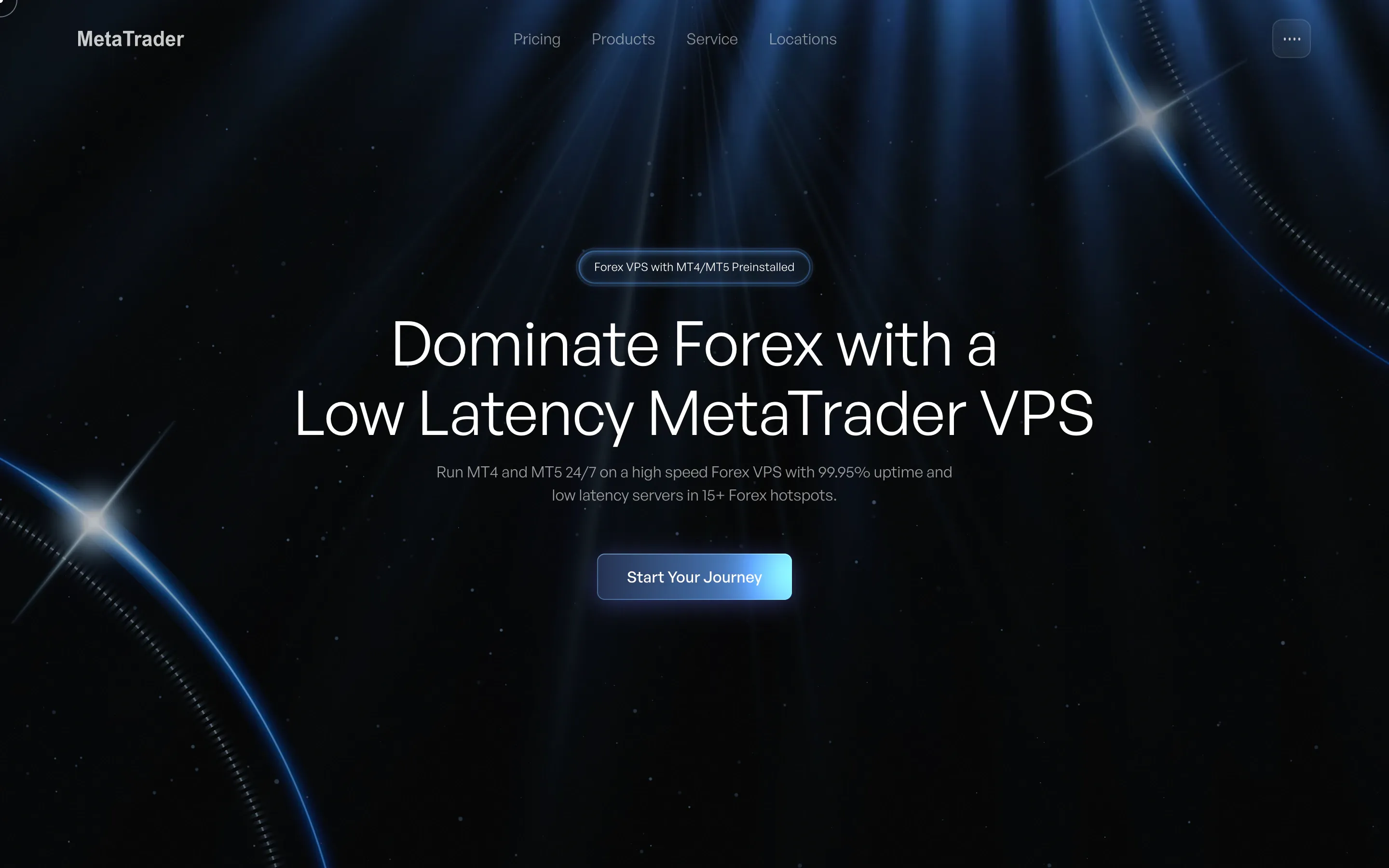 Forex VPS browser screen 1