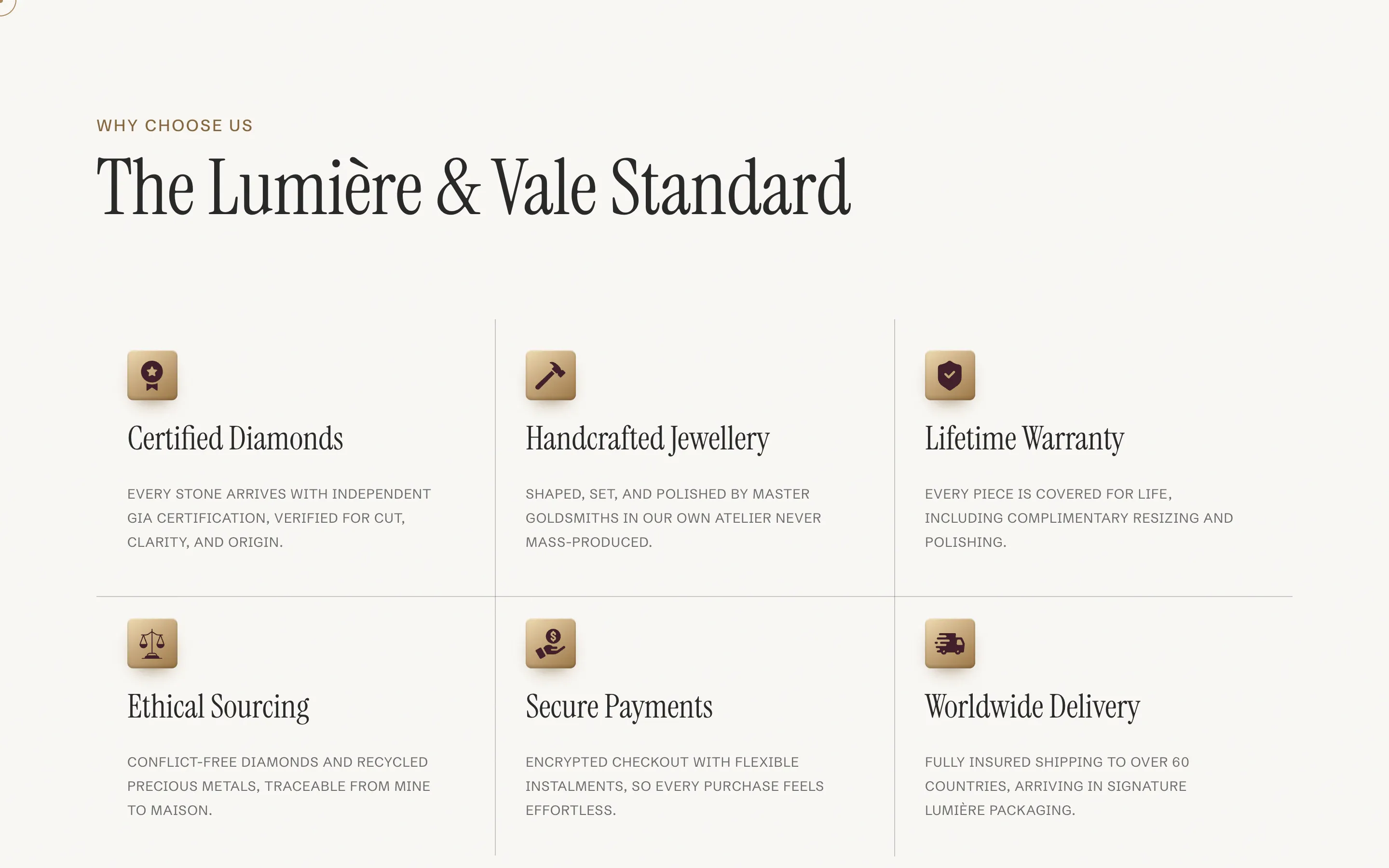 Lumière & Vale browser screen 6