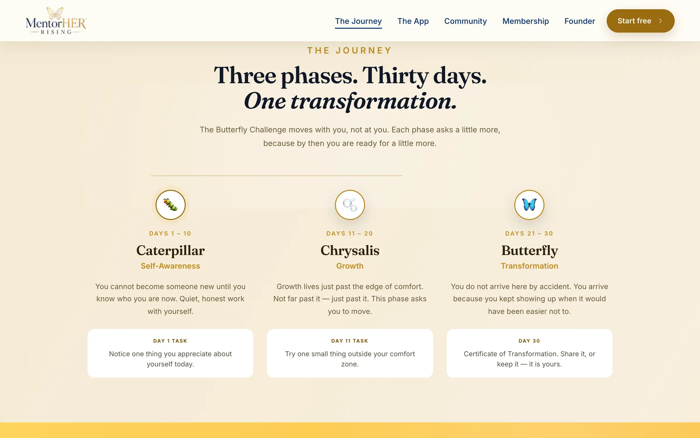 MentorHER Rising browser screen 8