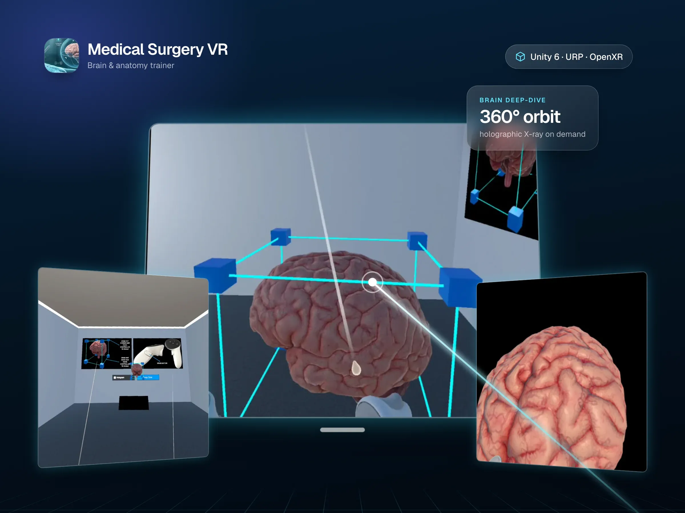 Medical Surgery VR - Brain & Anatomy Trainer: device mockup